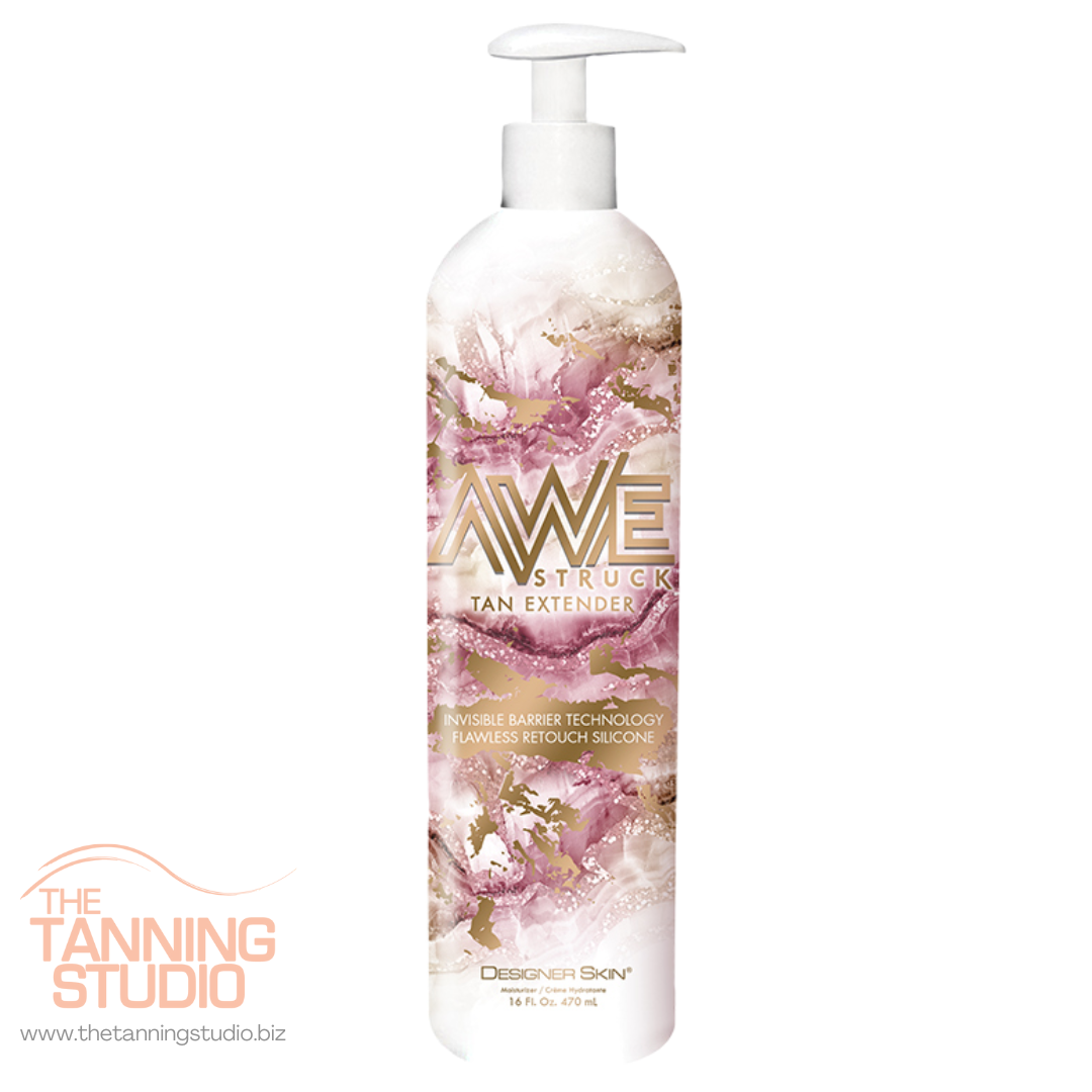 Awestruck Tan Extender by Designer Skin. Invisible Barrier Technology. Flawless Retouch Silicone.
