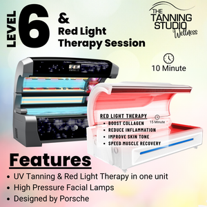 3 Pack of UV Tans with FREE Red Light Session