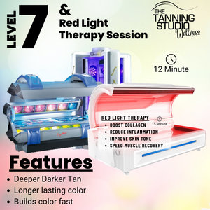 3 Pack of UV Tans with FREE Red Light Session