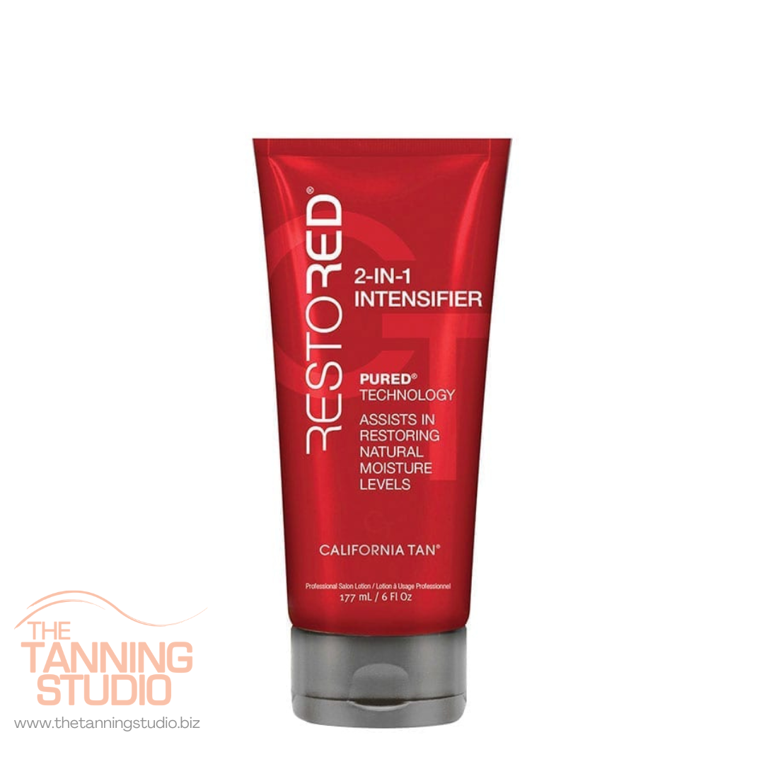 Restored 2-in-1 Intensifier. Pured Technology assists in restoring natural moisture levels. California Tan