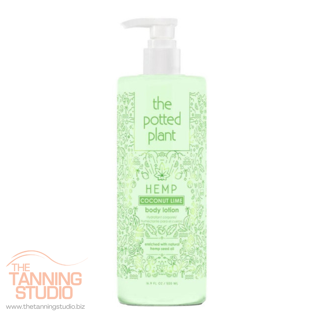 The Potted Plant Coconut Lime Hemp Body Lotion.