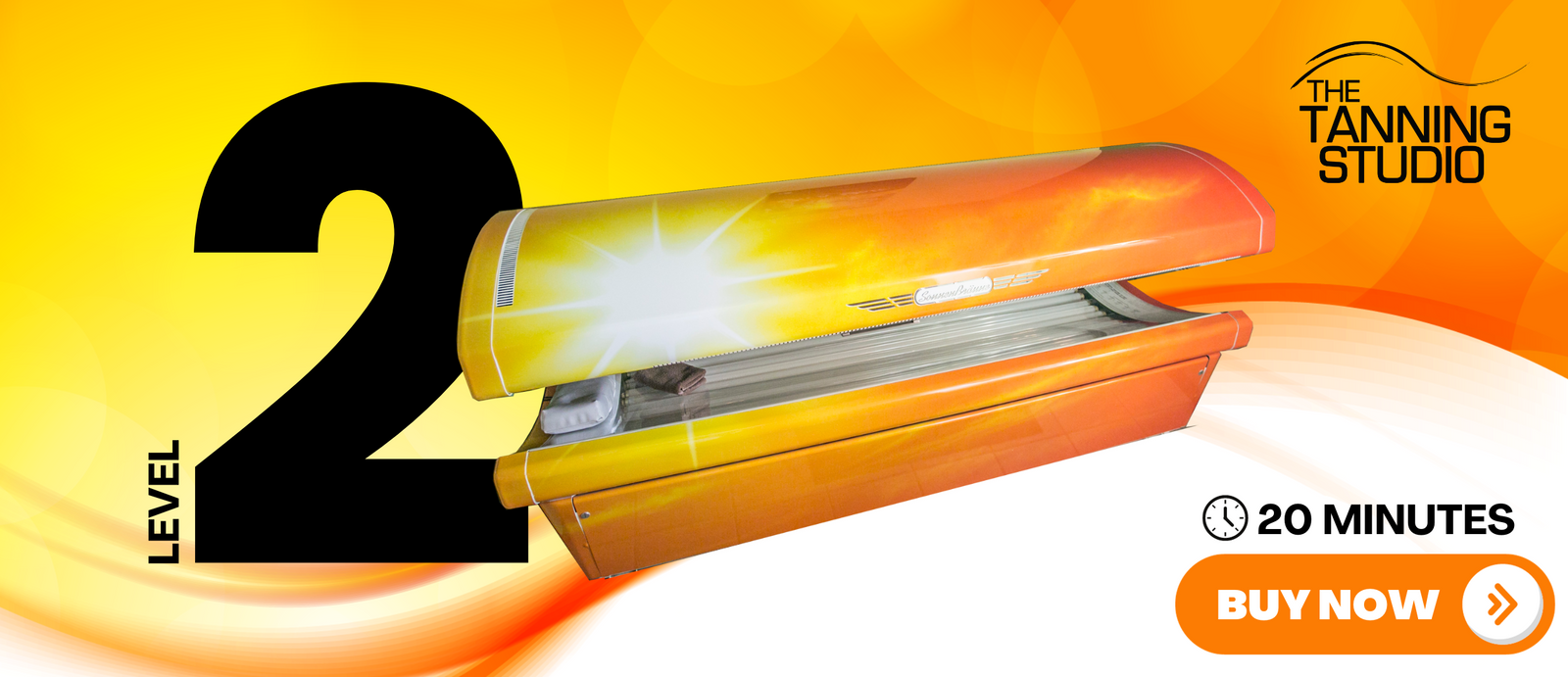 Level 2 Tanning Bed. 20 Minute Tan Time