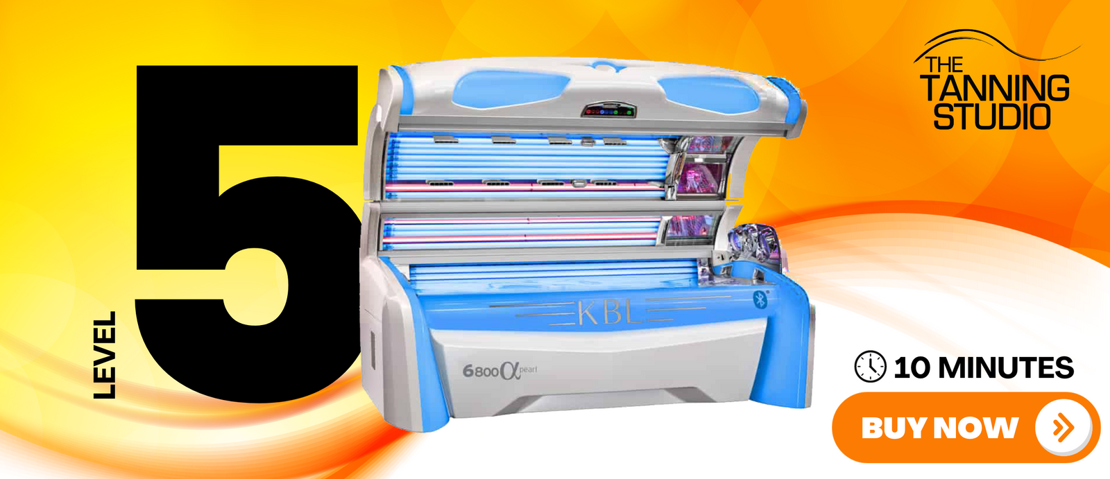 Level 5 Tanning Bed. 10 Minute Tan Time