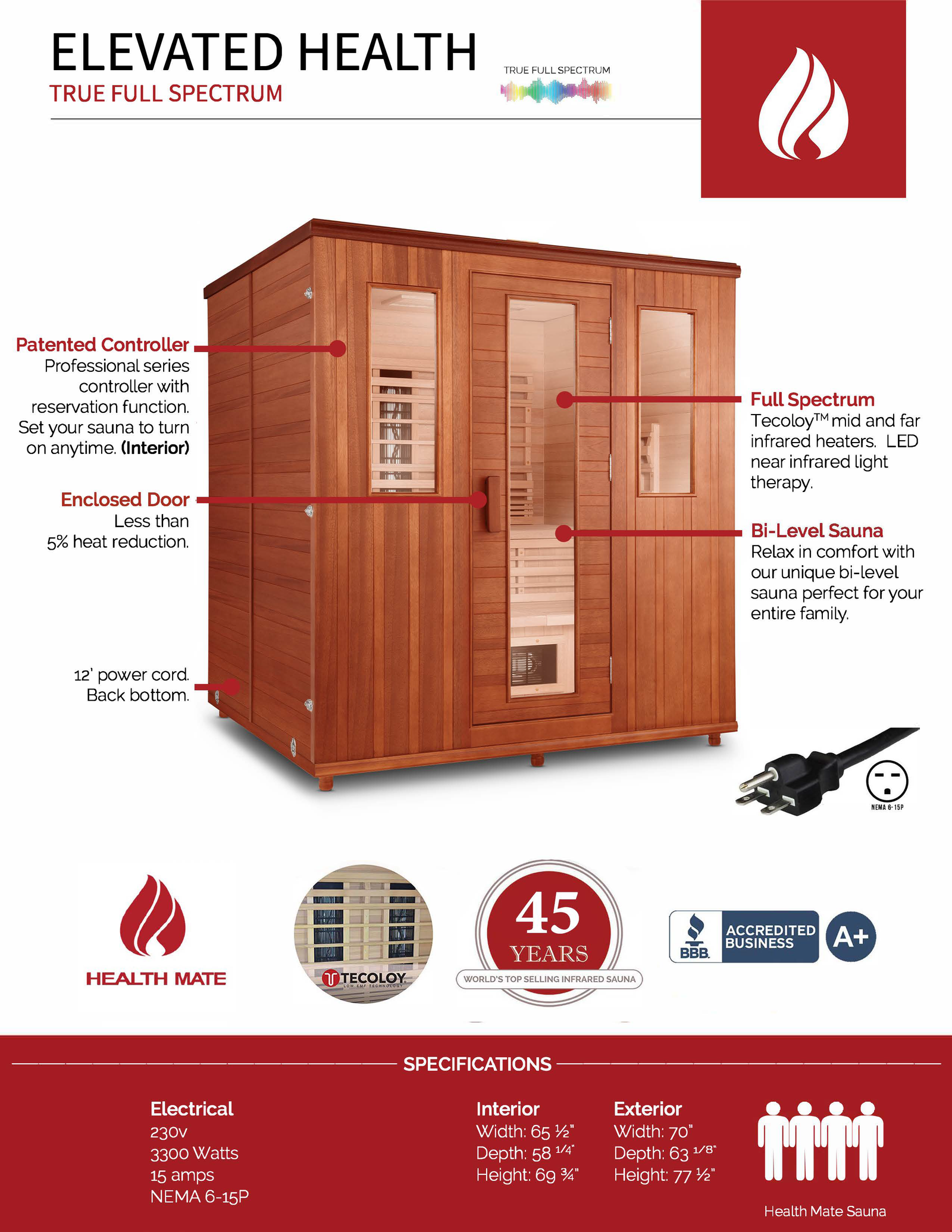 Elevated Health Sauna