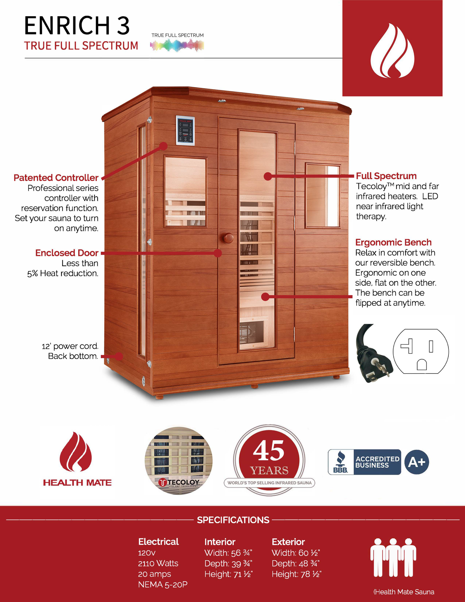 Enrich for Three Sauna